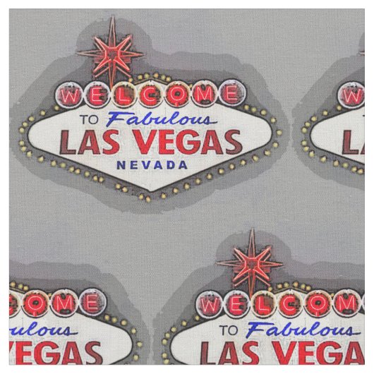 Las Vegas-Zeichen Stoff (Nahaufnahme)