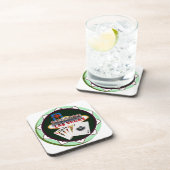 Las Vegas Zeichen und zwei Könige Poker Chip Getränkeuntersetzer (Rechte Seite)