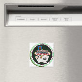 Las Vegas Zeichen und zwei Könige Poker Chip Magnet (In Situ (Geschirrspüler))