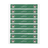 Las Vegas Zeichen und zwei Könige Poker Chip Rundum-Adressaufkleber (Bogen)