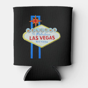 Las Vegas-Zeichenschwarzes Dosenkühler