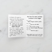 Las- Vegasaffe-Geschäft - das Party des Einladung (Innenseite)