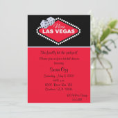 Las- VegasBrautparty-Einladung Einladung (Stehend Vorderseite)