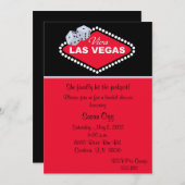 Las- VegasBrautparty-Einladung Einladung (Vorne/Hinten)