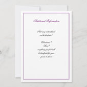 Las- VegasBrautparty-Einladung - lila Einladung (Rückseite)