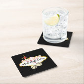 Las- Vegasfestzelt-Silvester-Party Rechteckiger Pappuntersetzer (Vor Ort)