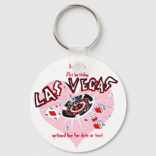 Las- Vegasgeburtstags-Gastgeschenke Schlüsselanhänger