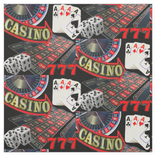 Las- Vegaskasino-spielender Poker-WürfelRoulette Stoff