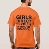 Las- Vegasmädchen verweisen auf Sie Shirt (Rückseite)