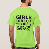 Las- Vegasmädchen verweisen auf Sie Shirt (Rückseite)