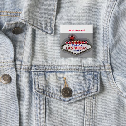 Las VegasnamensAbzeichen Button (Beispiel)