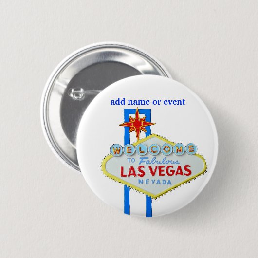 Las VegasnamensAbzeichen Button (Vorne & Hinten)