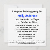 Las- VegasParty-30. Geburtstag Einladung (Rückseite)