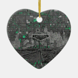 Las- VegasSkyline Keramikornament
