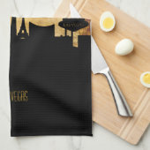 Las VegasSkyline| Vintage Grunge-Art Handtuch (Viertel Falte)
