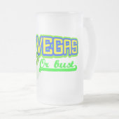 Las- VegasTasse - wählen Sie Art u. Farbe Mattglas Bierglas (VorderseiteRechts)