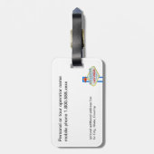 Las Vegaszeichen und -boulevard Gepäckanhänger (Rückseite vertikal)