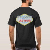 Las- Vegaszeichendoppeltes versah T-Shirt mit (Rückseite)