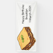 Lasagna Cartoon Illustration Banner (Vertikal)
