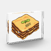Lasagna Cartoon Illustration Fotoblock (Links)