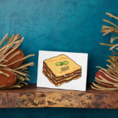 Lasagna Cartoon Illustration Fotoplatte (Seite)