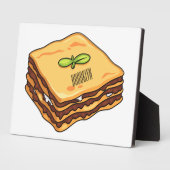 Lasagna Cartoon Illustration Fotoplatte (Seite)