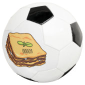 Lasagna Cartoon Illustration Fußball (Dreiviertel)