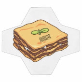 Lasagna Cartoon Illustration Fußball (Flach)