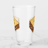 Lasagna Cartoon Illustration Glas (Links)