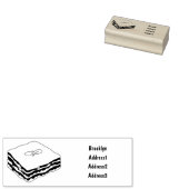 Lasagna Cartoon Illustration Gummistempel (Stempel)