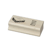 Lasagna Cartoon Illustration Gummistempel (Stempel)