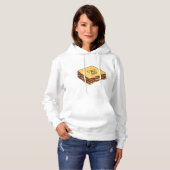 Lasagna Cartoon Illustration Hoodie (Vorne ganz)
