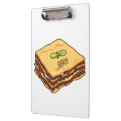 Lasagna Cartoon Illustration Klemmbrett (Links)