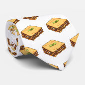 Lasagna Cartoon Illustration Krawatte (Gerollt)