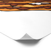 Lasagna Cartoon Illustration Poster (Ecke)