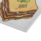 Lasagna Cartoon Illustration Schneidebrett (Ecke)