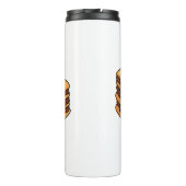 Lasagna Cartoon Illustration Thermosbecher (Rückseite)