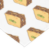 Lasagna Cartoon Illustration Tischdecke (Schrägansicht)