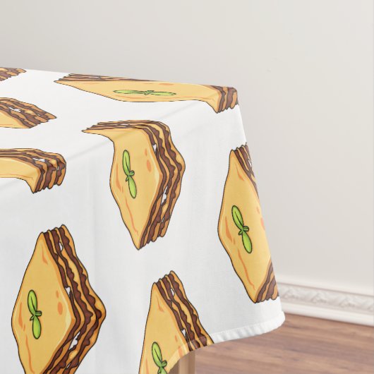 Lasagna Cartoon Illustration Tischdecke (Beispiel)