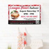 Lasagna Dinner red Fundraiser Banner (Insitu)