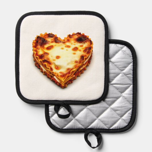 Lasagna Heart Topflappen (Vorderseite/Rückseite)
