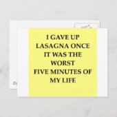 LASAGNA.jpg Postkarte (Vorne/Hinten)