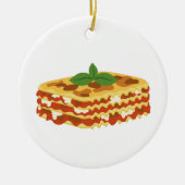 Lasagna Keramik Ornament (Vorne)