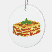 Lasagna Keramik Ornament (Links)