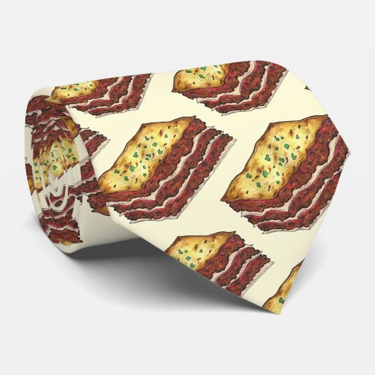 Lasagna Lasagna Italienische Küche Krawatte (Gerollt)