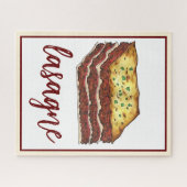 Lasagna Lasagna Italienische Küche Puzzle (Horizontal)