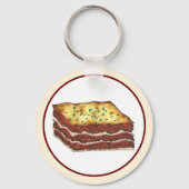 Lasagna Lasagna Italienische Küche Schlüsselanhänger (Vorderseite)