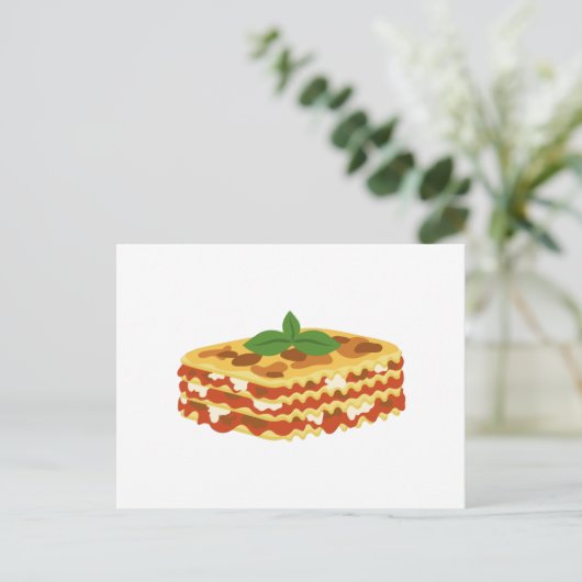 Lasagna Postkarte (Stehend Vorderseite)