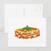 Lasagna Postkarte (Vorne/Hinten)