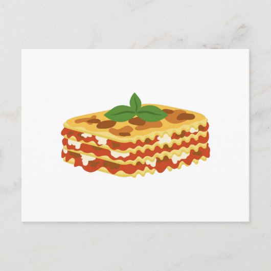 Lasagna Postkarte (Vorderseite)